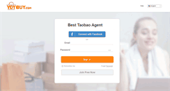Desktop Screenshot of login.yoybuy.com
